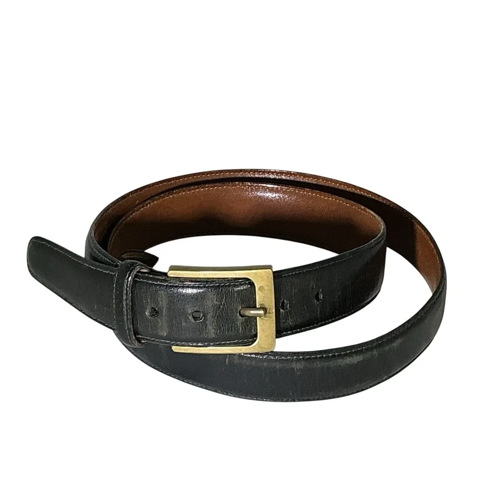 Trafalgar Black Leather Belt 42